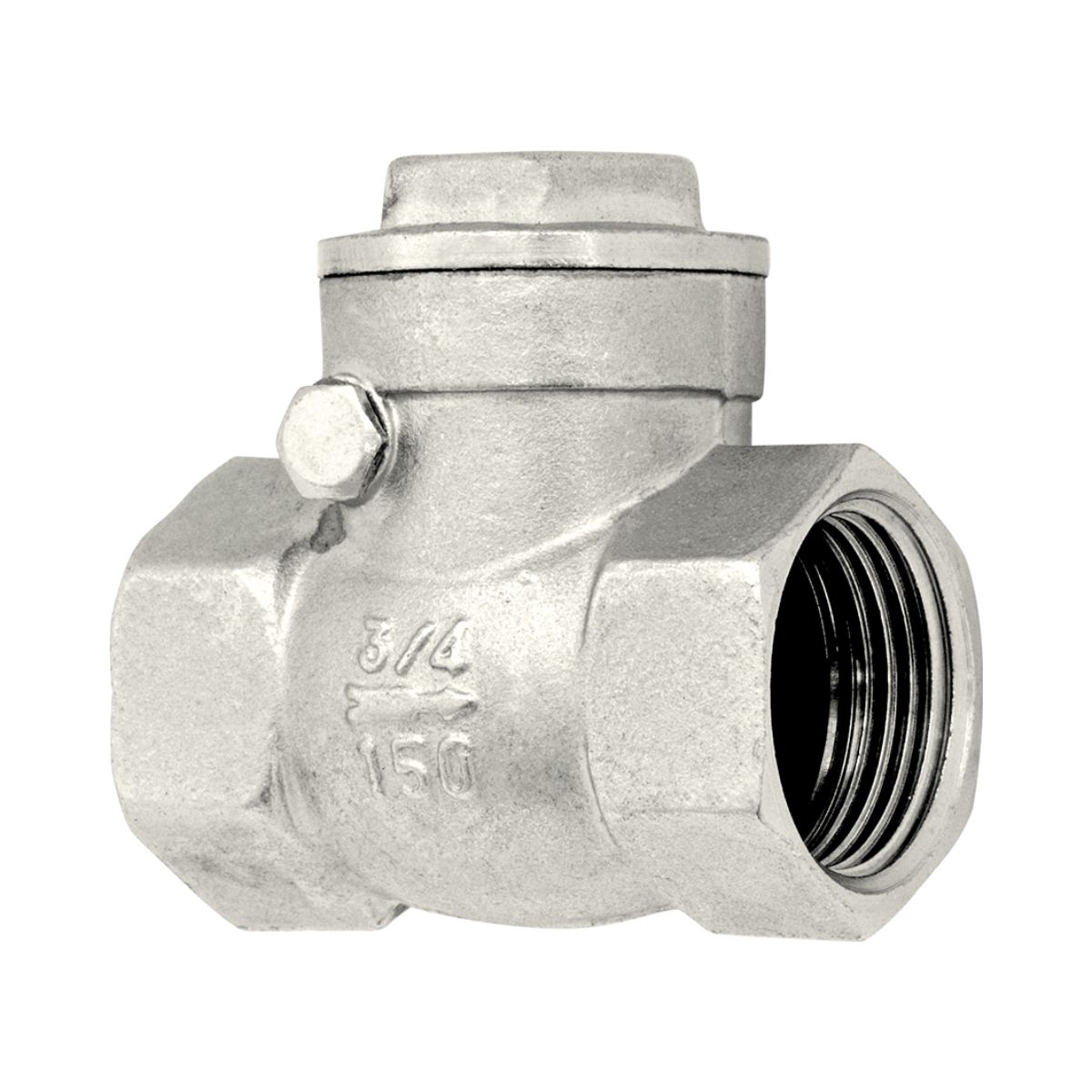 VALVULA DE RETENCAO TIPO PORTINHOLA 3/4"